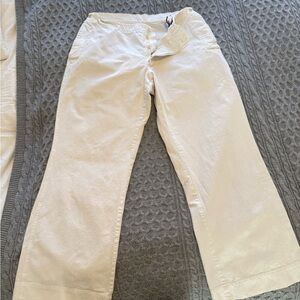 Ralph Lauren Purple Label Men’s white wide leg chino
